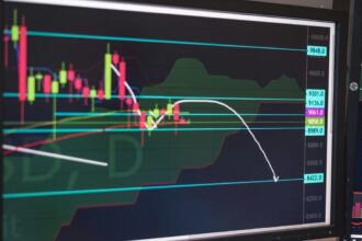 Close-up of a cryptocurrency trading chart displayed on a monitor, showing market trends and analysis. — Photo by AlphaTradeZone on Pexels