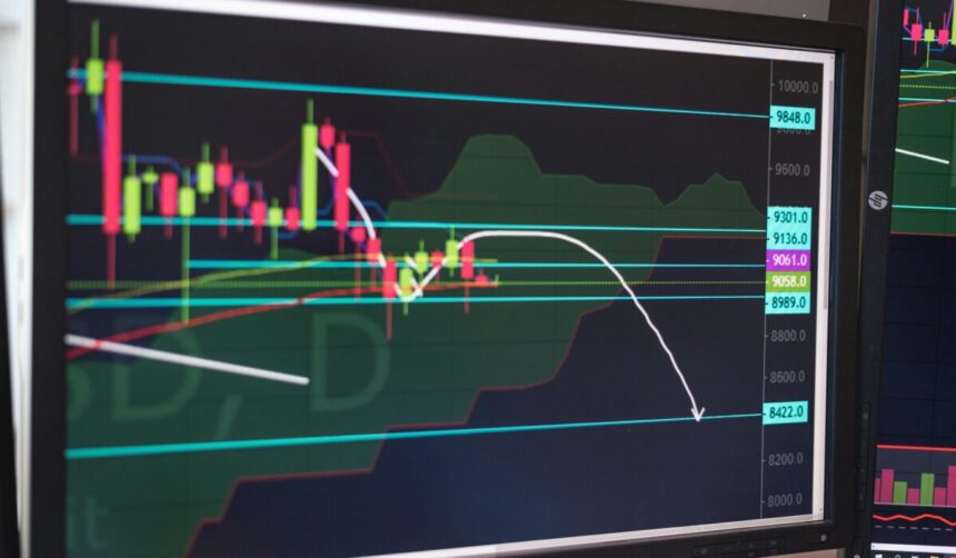 Close-up of a cryptocurrency trading chart displayed on a monitor, showing market trends and analysis. — Photo by AlphaTradeZone on Pexels