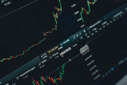 Close-up of stock market trading screen displaying financial growth and charts. — Photo by Alesia Kozik on Pexels